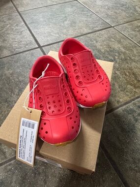 Native Kids Slip-On Water Shoes in Red